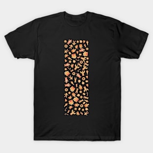 Letter I Initial Christmas Decorations Gingerbread T-Shirt